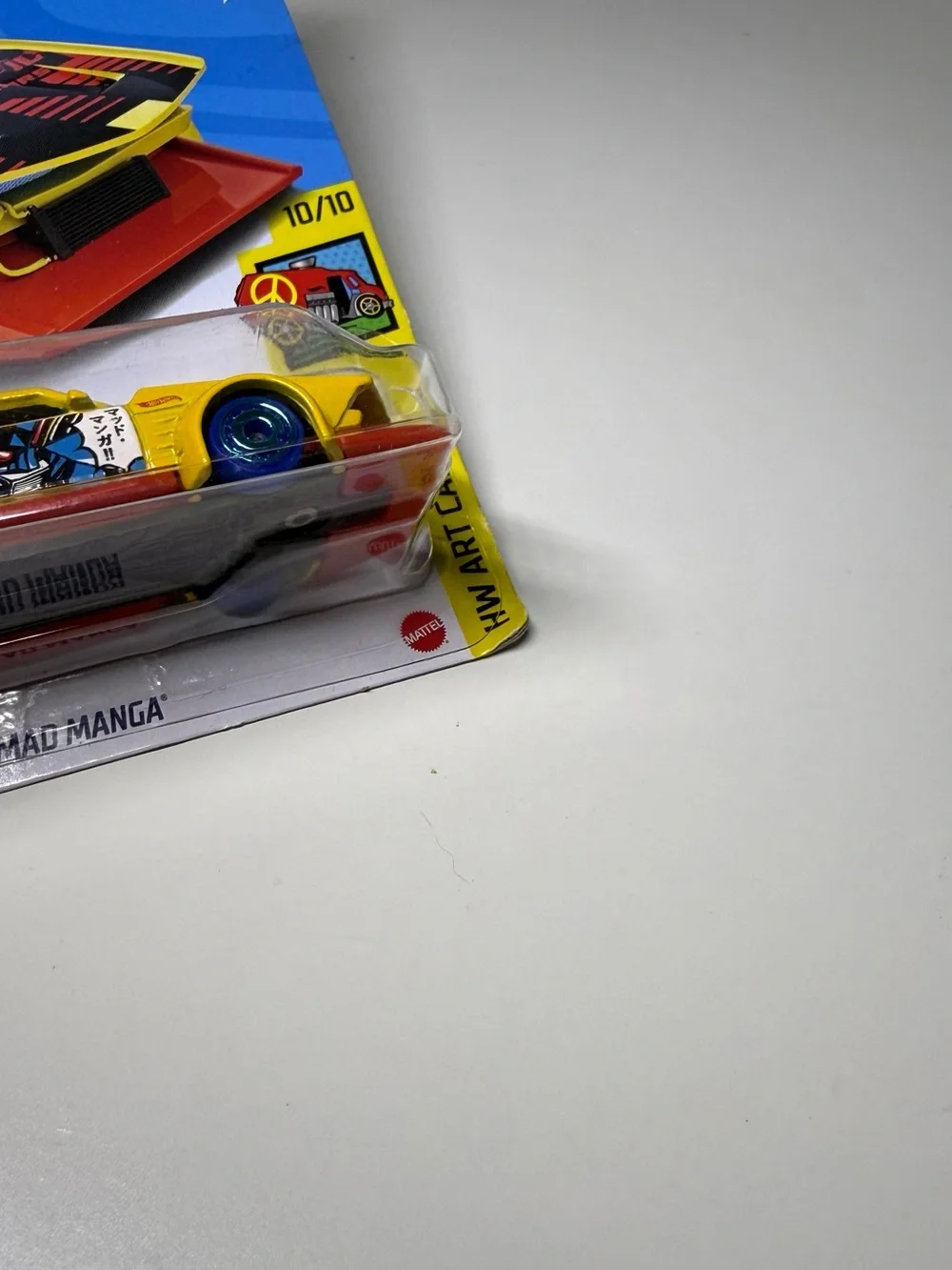 New Hot Wheels - 2020 HW Mad Manga Art Cars 159 / 250 Yellow & Red